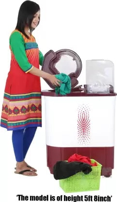 Sansui 6 kg Semi Automatic Top Load Washing Machine Maroon  (WMSS60AS-CMA) (OPEN BOX) Sansui 6 kg Semi Automatic Top Load Washing Machine Maroon  (WMSS60AS-CMA) (OPEN BOX)